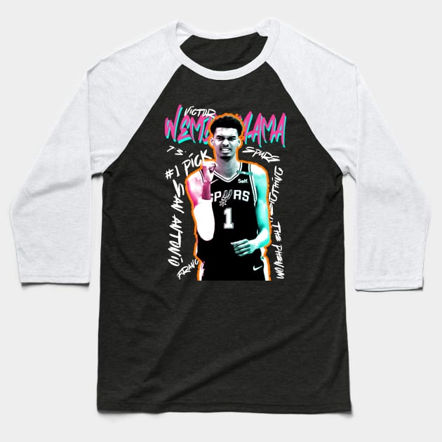 Wemby Tags Baseball T-Shirt by lockdownmnl09